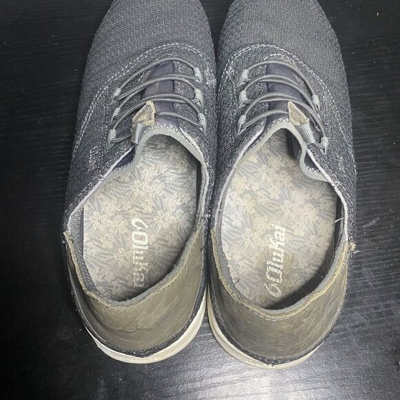 Olukai Alapa Li Shoes Mens 9.5 Gray Slip On Elastic Laces Mesh Sneakers - Picture 5 of 9